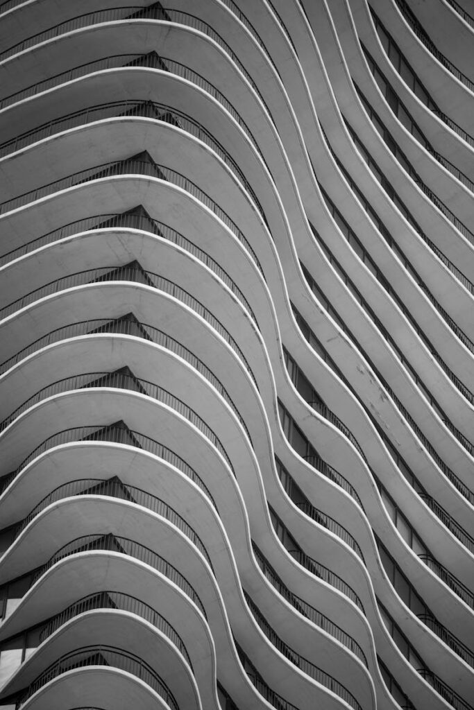 pexels-photo-14635962-14635962 Elegant curved lines of a modern building in black and white.