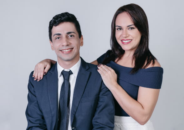 Samuel Lima e Renata Mendes